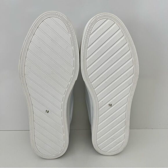 JSLIDES Gennie Studded Platform Sneaker in White Faux Leather Size 10 - Picture 13 of 14